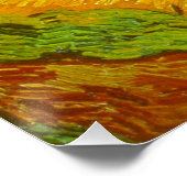 Vincent van Gogh Tarweveld met kraaien Perfect Poster (Hoek)