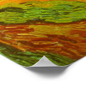 Vincent van Gogh Tarweveld met kraaien Poster (Hoek)