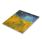 Vincent van Gogh Tarweveld met kraaien Tegeltje (Zijkant)