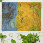 Vincent van Gogh Tarweveld met kraaien Theedoek (Gevouwen)