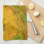 Vincent van Gogh Tarweveld met kraaien Theedoek (Quarter Fold)