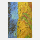 Vincent van Gogh Tarweveld met kraaien Theedoek (Verticaal)