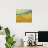 Vincent van Gogh - Tarweveld met maaier Poster (Thuiskantoor)