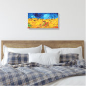 Vincent Van Gogh - Tarweveld met zwarte koeien Canvas Afdruk (Insitu (Slaapkamer))
