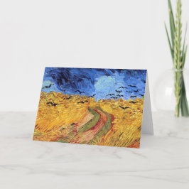 Vincent Van Gogh - Tarweveld met zwarte koeien Kaart