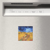 Vincent Van Gogh - Tarweveld met zwarte koeien Magneet (Insitu (Vaatwasser))