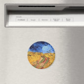 Vincent Van Gogh - Tarweveld met zwarte koeien Magneet (Insitu (Vaatwasser))