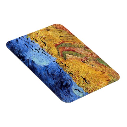 Vincent Van Gogh - Tarweveld met zwarte koeien Magneet (Rechterzijde)