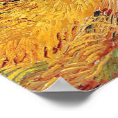 Vincent Van Gogh - Tarweveld met zwarte koeien Poster (Hoek)