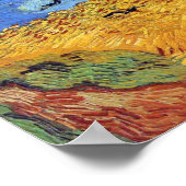 Vincent Van Gogh - Tarweveld met zwarte koeien Poster (Hoek)