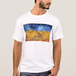 Vincent Van Gogh - Tarweveld met zwarte koeien T-shirt