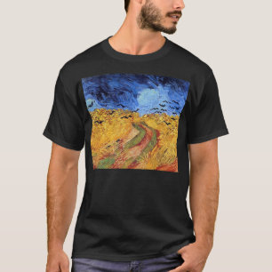 Vincent Van Gogh - Tarweveld met zwarte koeien T-shirt