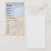 Vincent Van Gogh - Tarweveld met zwarte koeien Visitekaartje (Voorkant / Achterkant)