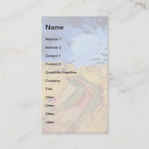 Vincent Van Gogh - Tarweveld met zwarte koeien Visitekaartje