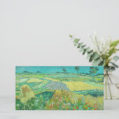 Vincent van Gogh - Tarwevelden bij Auvers Bedankkaart (Staand voorkant)