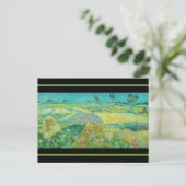 Vincent van Gogh - Tarwevelden bij Auvers Briefkaart (Staand voorkant)