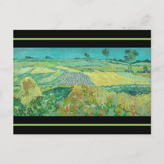 Vincent van Gogh - Tarwevelden bij Auvers Briefkaart (Voorkant)