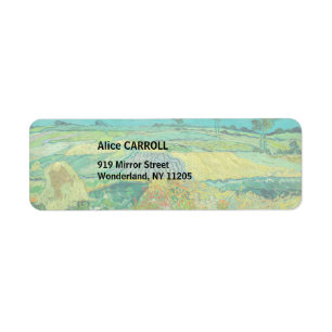 Vincent van Gogh - Tarwevelden bij Auvers Etiket