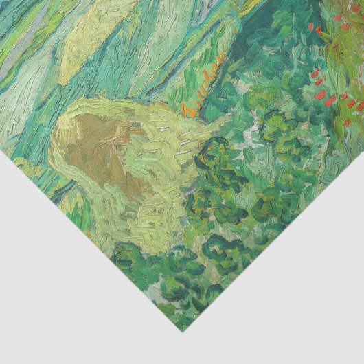 Vincent van Gogh - Tarwevelden bij Auvers Tissuepapier (Detail)