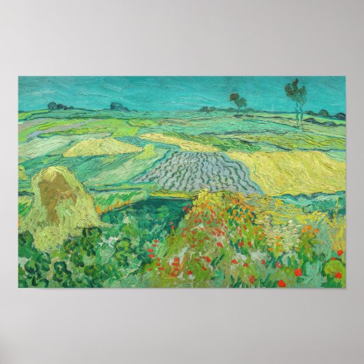 Vincent van Gogh - Tarwevelden nabij Auvers Poster (Voorkant)