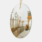 Vincent van Gogh - Terras en observatiedek Keramisch Ornament (Links)