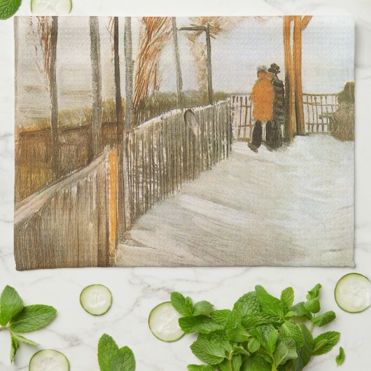 Vincent van Gogh - Terras en observatiedek Theedoek (Gevouwen)