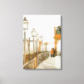 Vincent van Gogh - Terras en uitzichtplatform Canvas Afdruk (Voorkant)