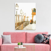 Vincent van Gogh - Terras en uitzichtplatform Canvas Afdruk (Insitu (Woonkamer))