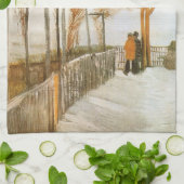 Vincent van Gogh - Terras en uitzichtplatform Theedoek (Gevouwen)