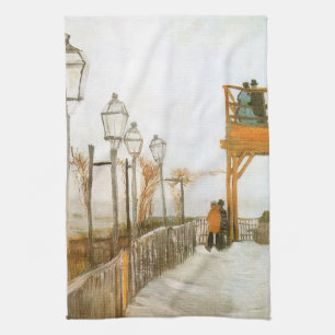 Vincent van Gogh - Terras en uitzichtplatform Theedoek