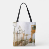 Vincent van Gogh - Terras en uitzichtplatform Tote Bag (Achterkant)