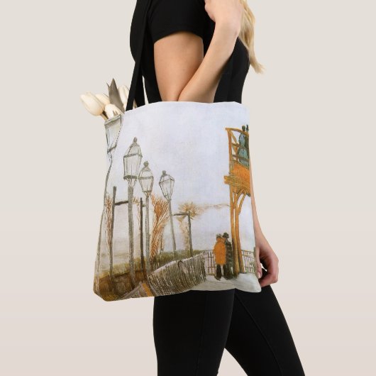 Vincent van Gogh - Terras en uitzichtplatform Tote Bag (Dichtbij)