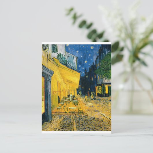Vincent van Gogh | Terras van de Koffie, Place du Briefkaart (Staand voorkant)