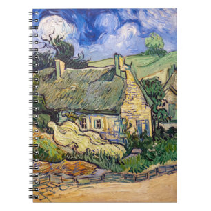 Vincent Van Gogh - Thatched Cottages in Cordeville Notitieboek