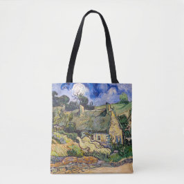 Vincent Van Gogh - Thatched Cottages in Cordeville Tote Bag