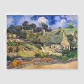 Vincent Van Gogh - Thatched Cottages Magnetic Kaar (Voorkant)