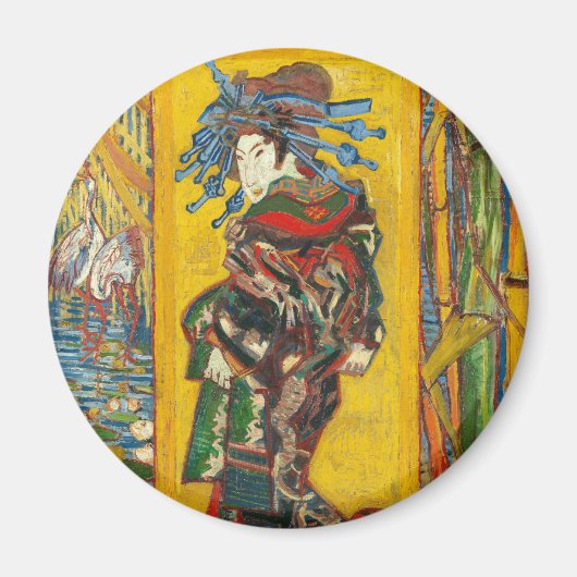 Vincent Van Gogh The Courtesan after Eisen Magneet (Voorkant)