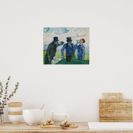 Vincent van Gogh - The Drinkers, after Daumier Poster (Keuken)