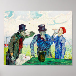 Vincent Van Gogh The Drinkers Fine Art Poster