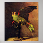 Vincent Van Gogh - The Green Parrot Bird Lover Art Poster (Voorkant)