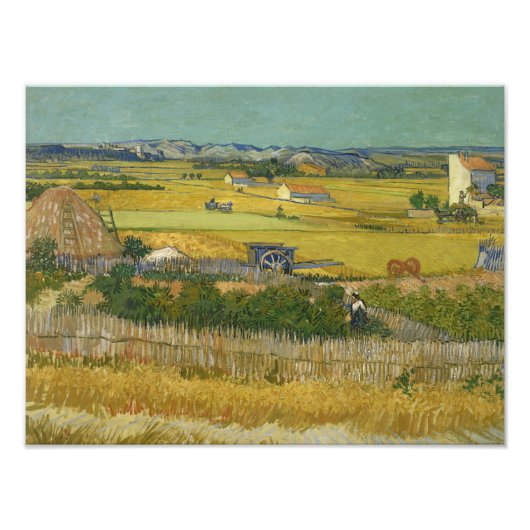 Vincent van Gogh - The Harvest Foto Afdruk (Voorkant)
