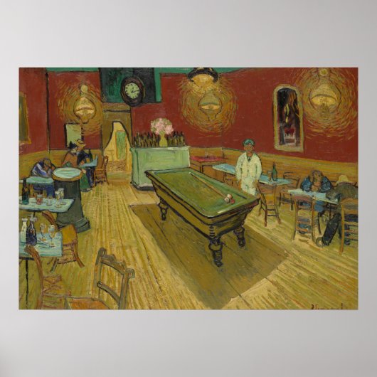 VINCENT VAN GOGH- The night cafe 1888 Poster (Voorkant)