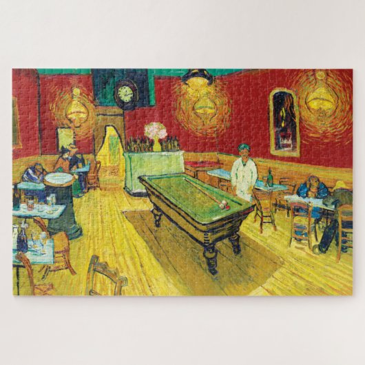 Vincent Van Gogh The Night Cafe (Le café de nuit) Legpuzzel (Horizontaal)