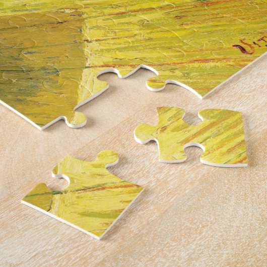 Vincent Van Gogh The Night Cafe (Le café de nuit) Legpuzzel (Zijkant)