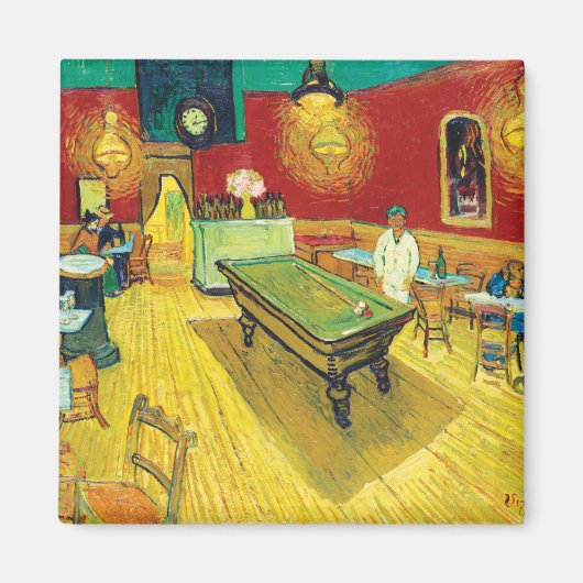 Vincent Van Gogh The Night Cafe (Le café de nuit) Magneet (Voorkant)