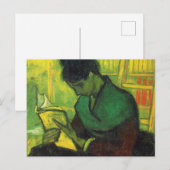 Vincent Van Gogh The Novel Reader 1888 Briefkaart (Voorkant / Achterkant)