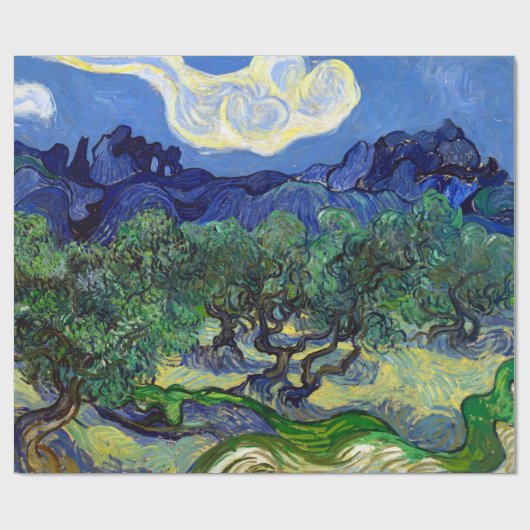 Vincent van Gogh The Olive Trees Cadeaupapier (Vlak)