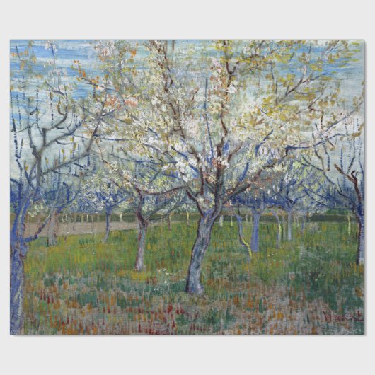 Vincent van Gogh The Pink Orchard Cadeaupapier (Vlak)