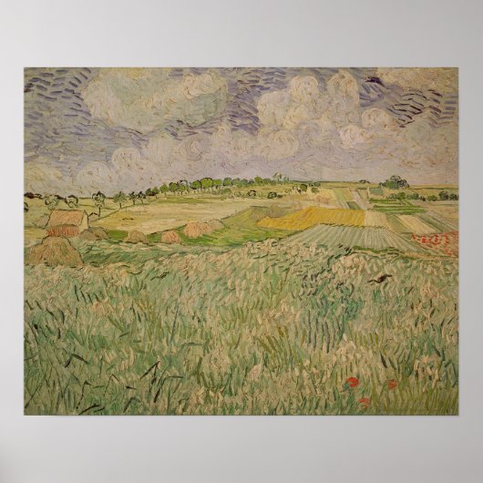 Vincent van Gogh | The Plain at Auvers, 1890 Poster (Voorkant)