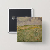 Vincent van Gogh | The Plain at Auvers, 1890 Vierkante Button 5,1 Cm (Voorkant /achterkant)